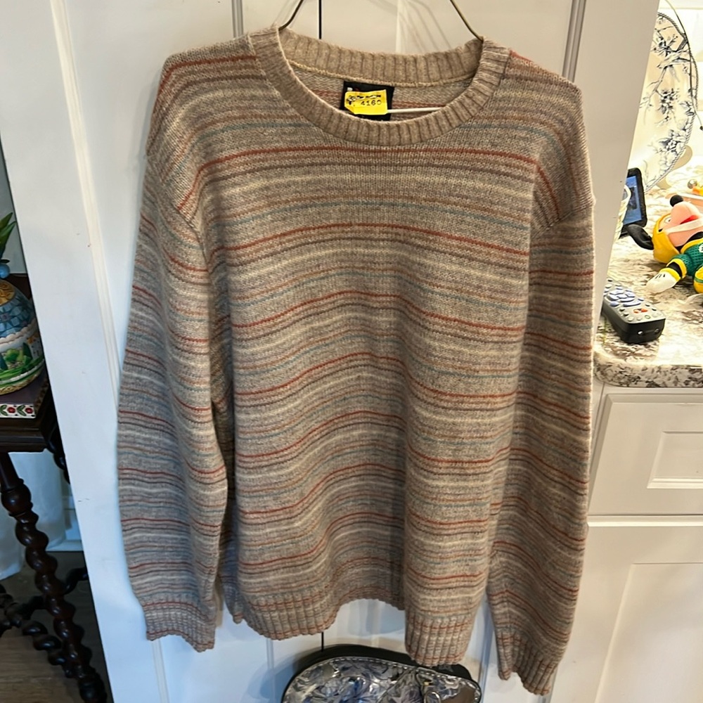 Robert Bruce XL old school vintage retro style dress sweater
